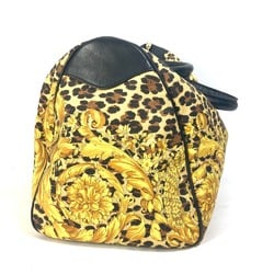 Gianni-Versace vintage Bag Hand Bag Duffle Bag yellow Black