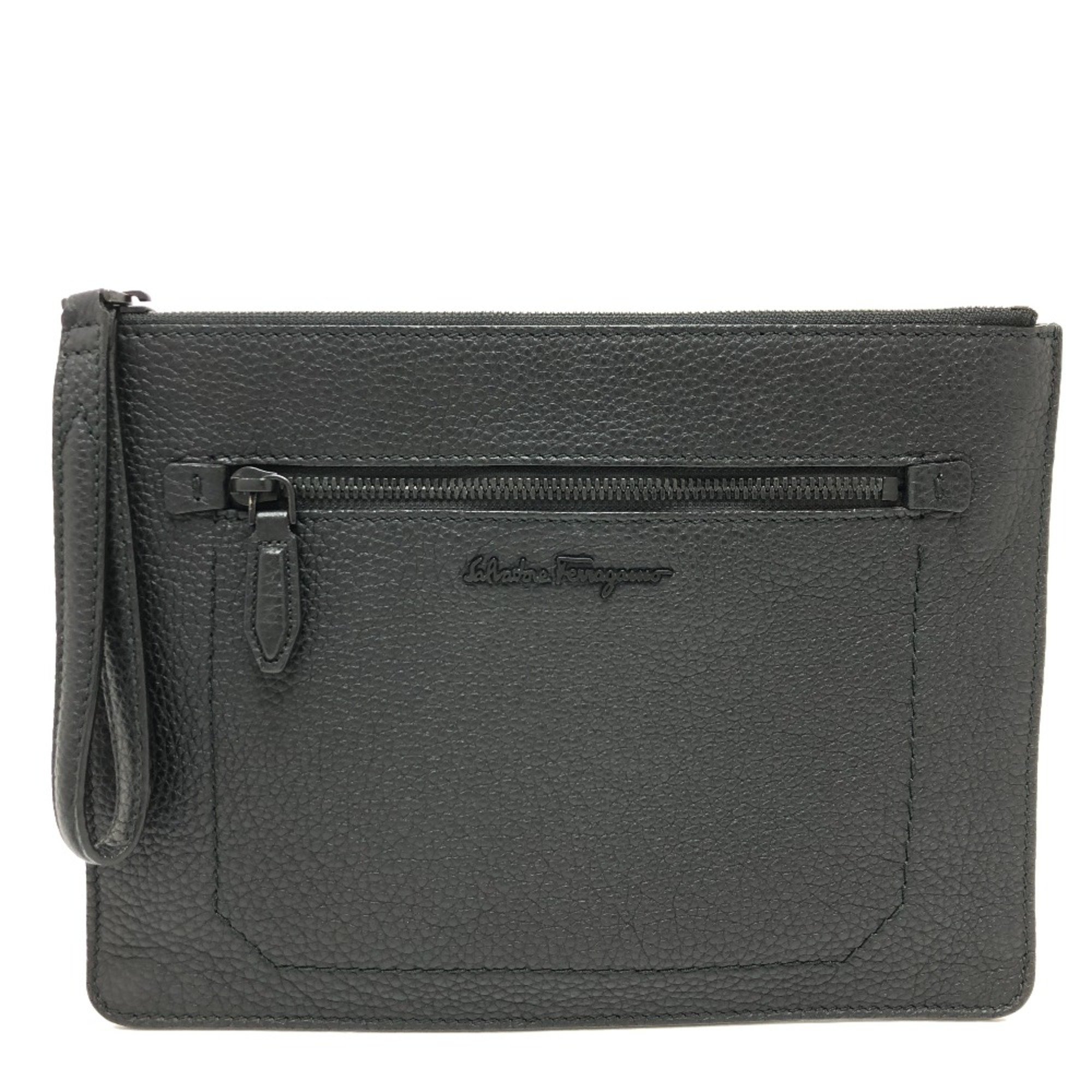 Salvatore Ferragamo logo Cluch Bag bag Clutch bag Black