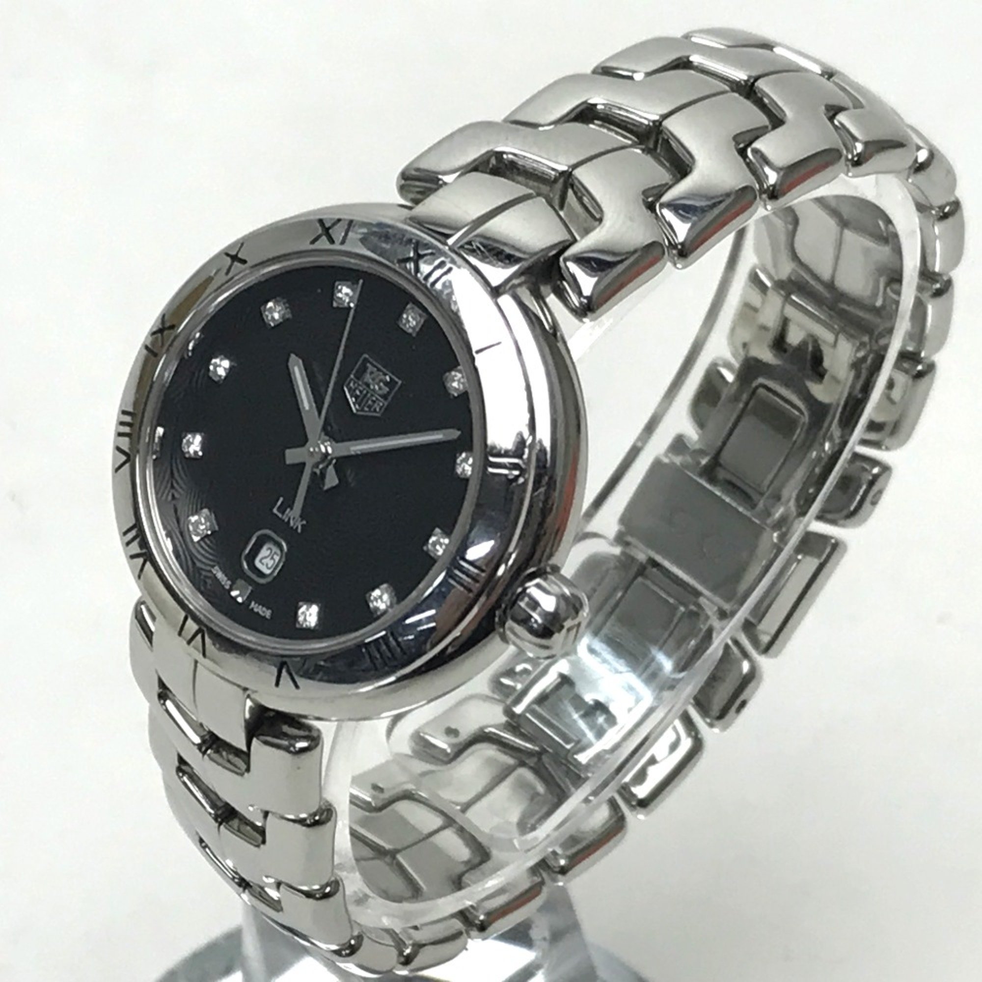 Tag Heuer WAT1410.BA0954 Link Quartz date Wristwatch Silver Black