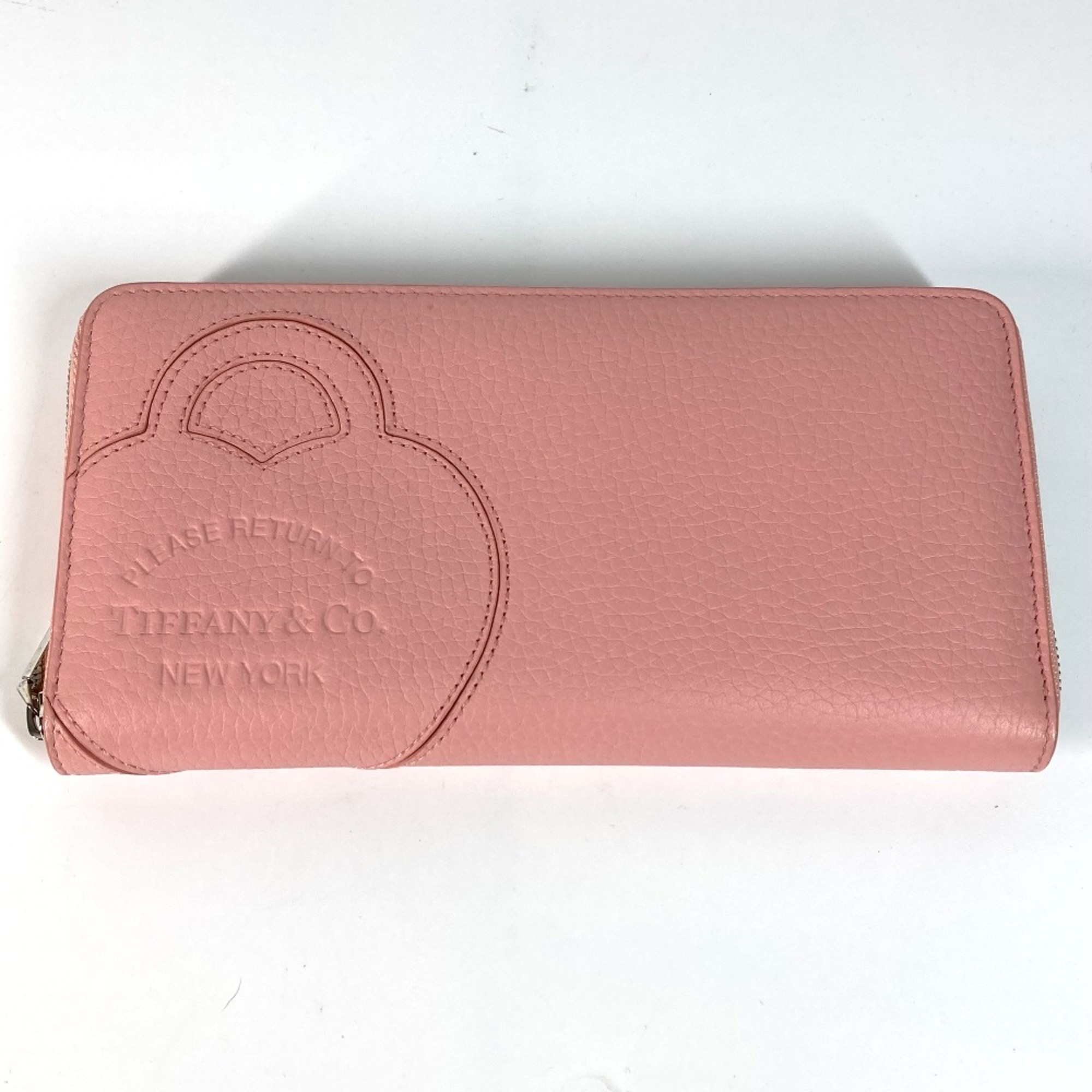 TIFFANY&Co. 72458575 Japan limited Zip Around Long Wallet Brush pink pink