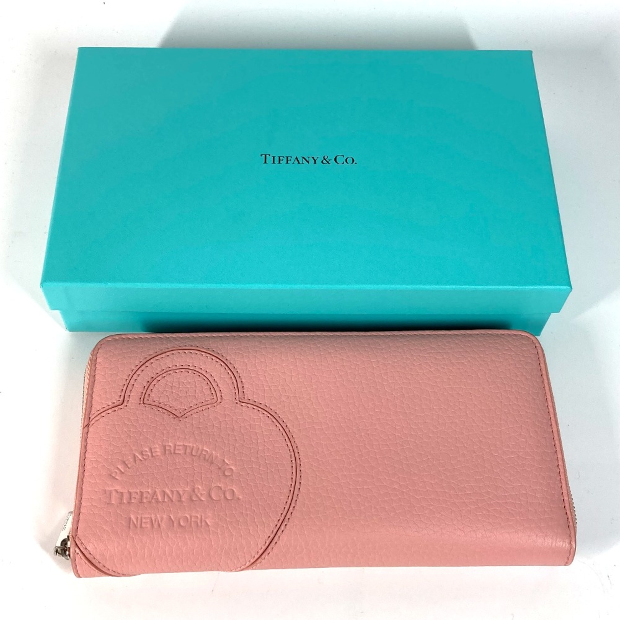 TIFFANY&Co. 72458575 Japan limited Zip Around Long Wallet Brush pink pink