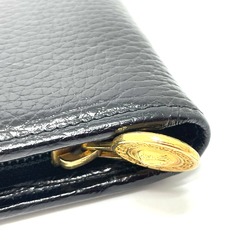 Gianni-Versace Zipper folded in half Fashion Accessories Pouch Black GoldHardware