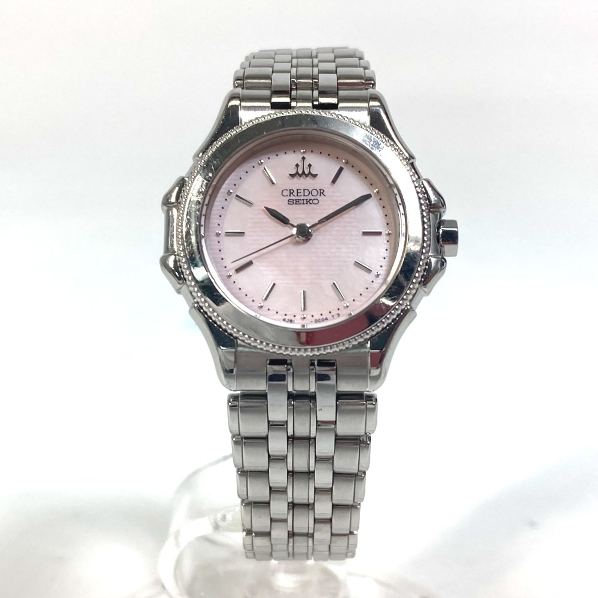 Seiko 4J81-0B20 quartz Wristwatch Silver