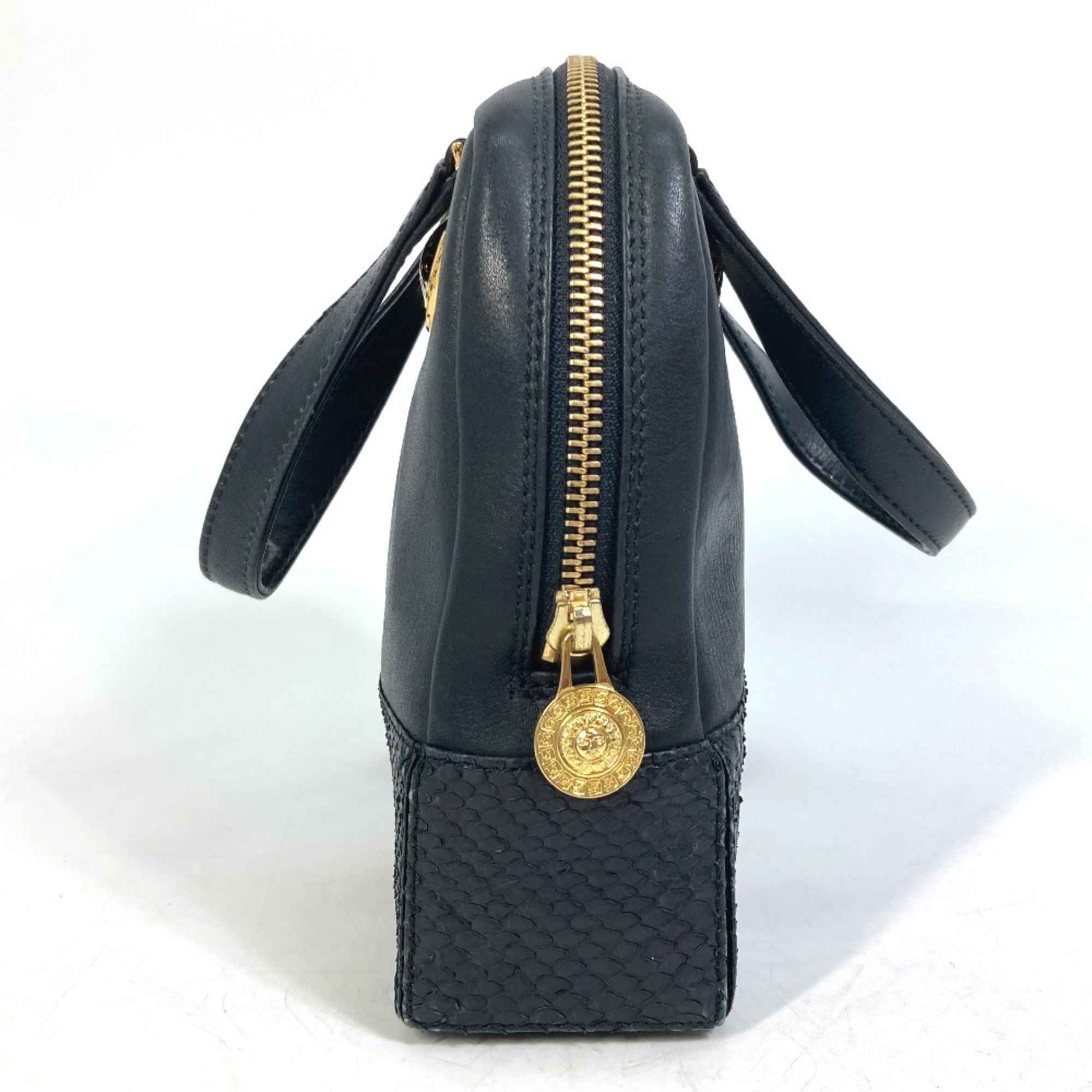 Versace Mini bag Bag Sunburst Hand Bag Black GoldHardware