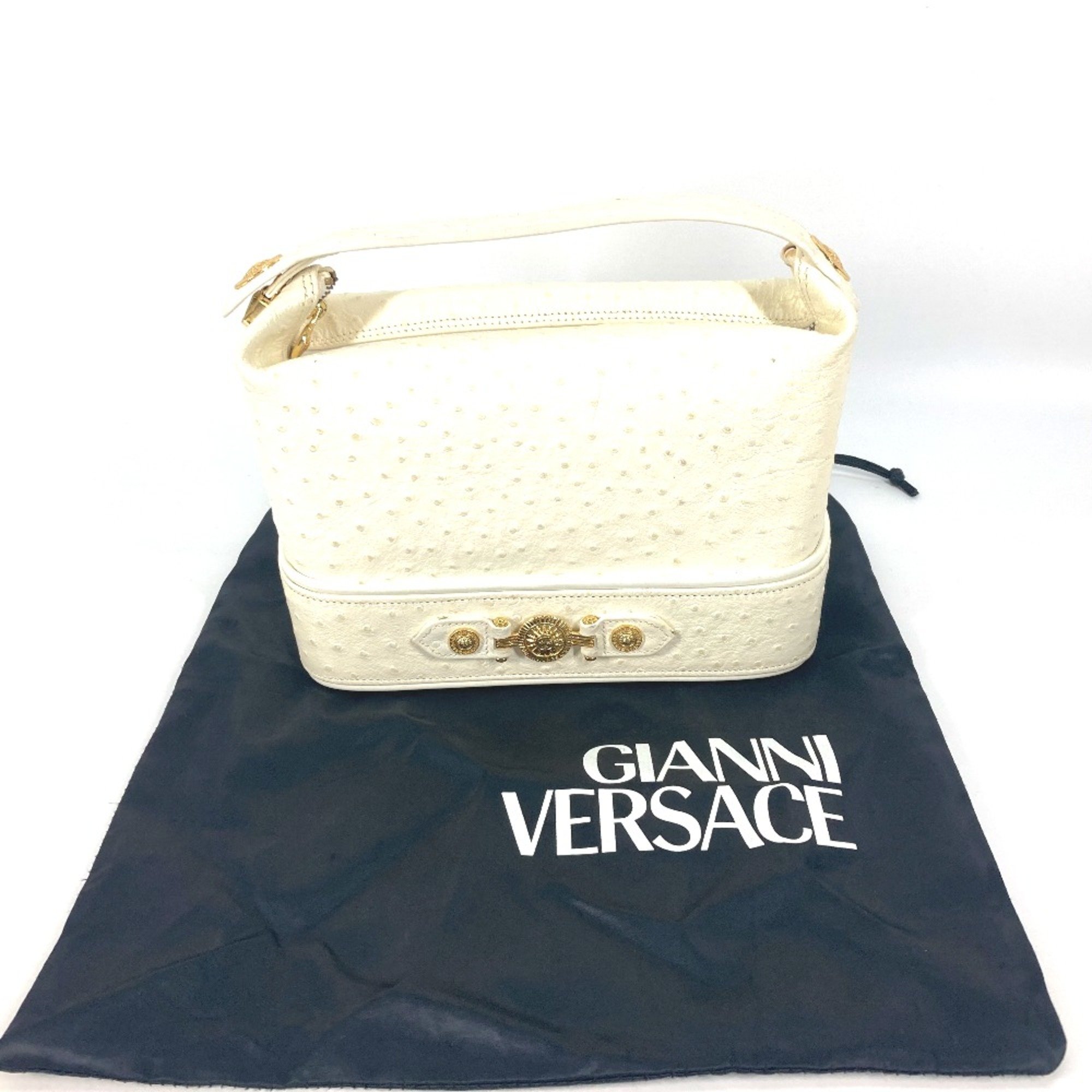 Versace vintage bag Vanity bag Hand Bag White