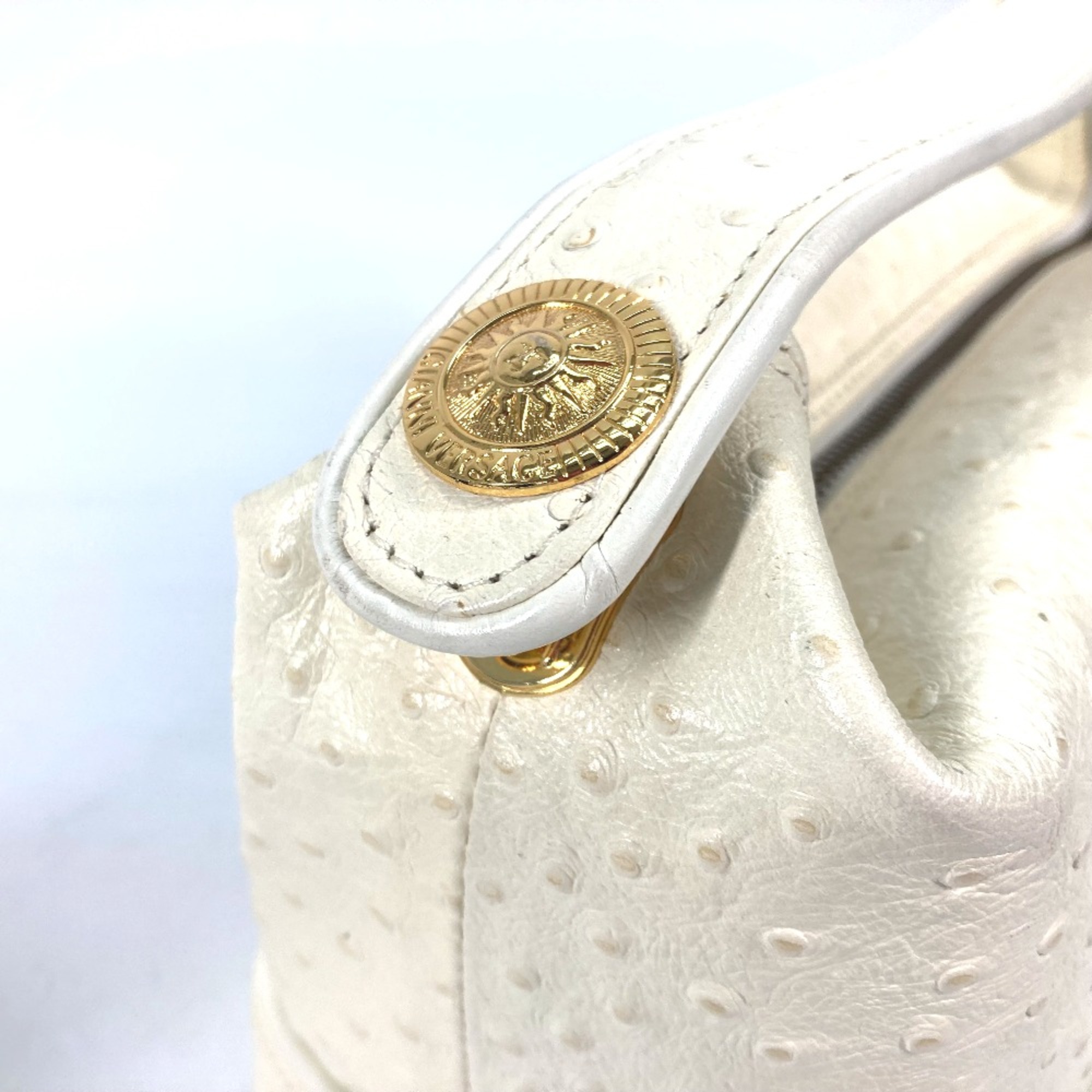 Versace vintage bag Vanity bag Hand Bag White