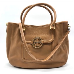 Tory Burch Amanda Bag Shoulder Bag Tote Bag Camel Brown