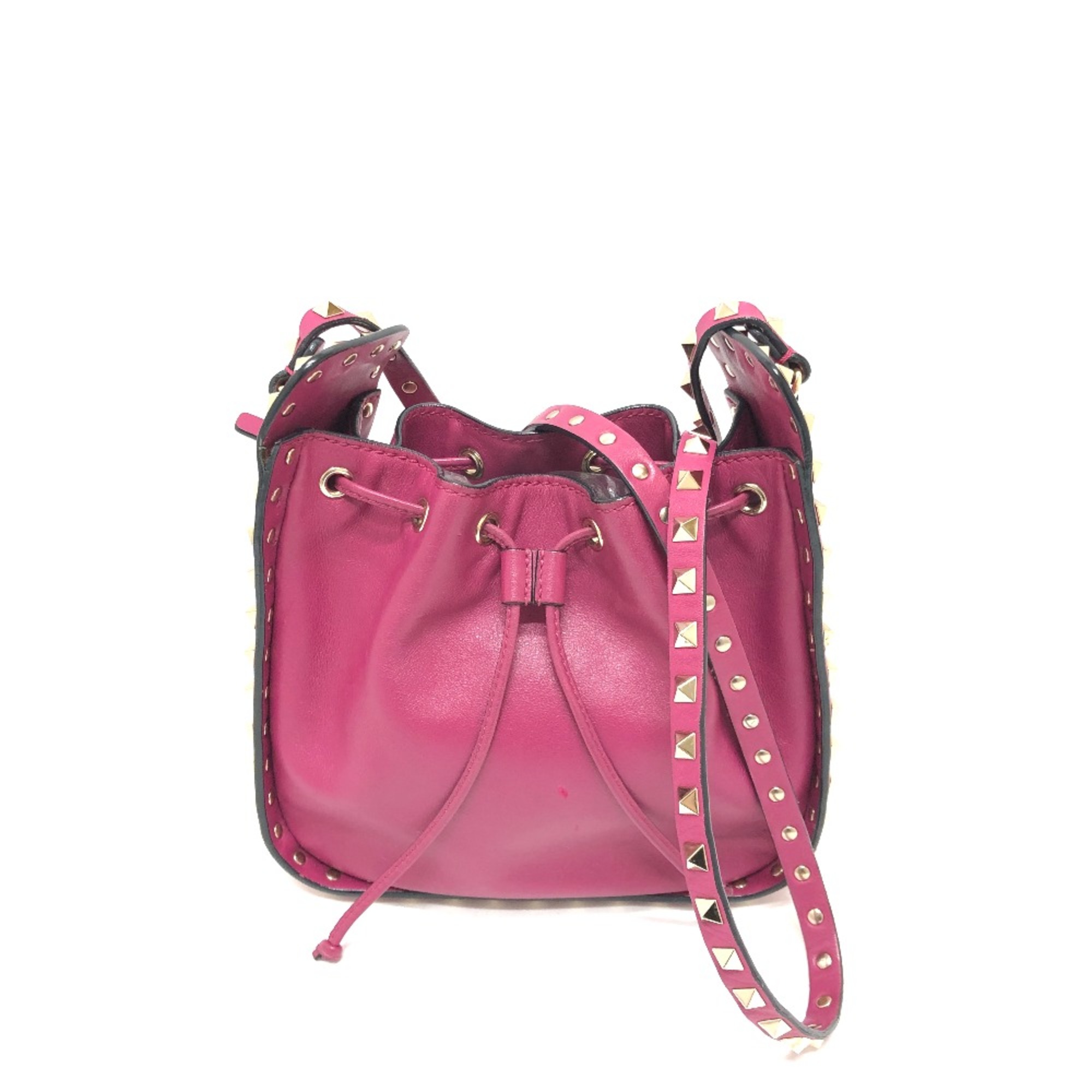 Valentino Drawstring Bag Crossbody Bag Bag Shoulder Bag purple GoldHardware