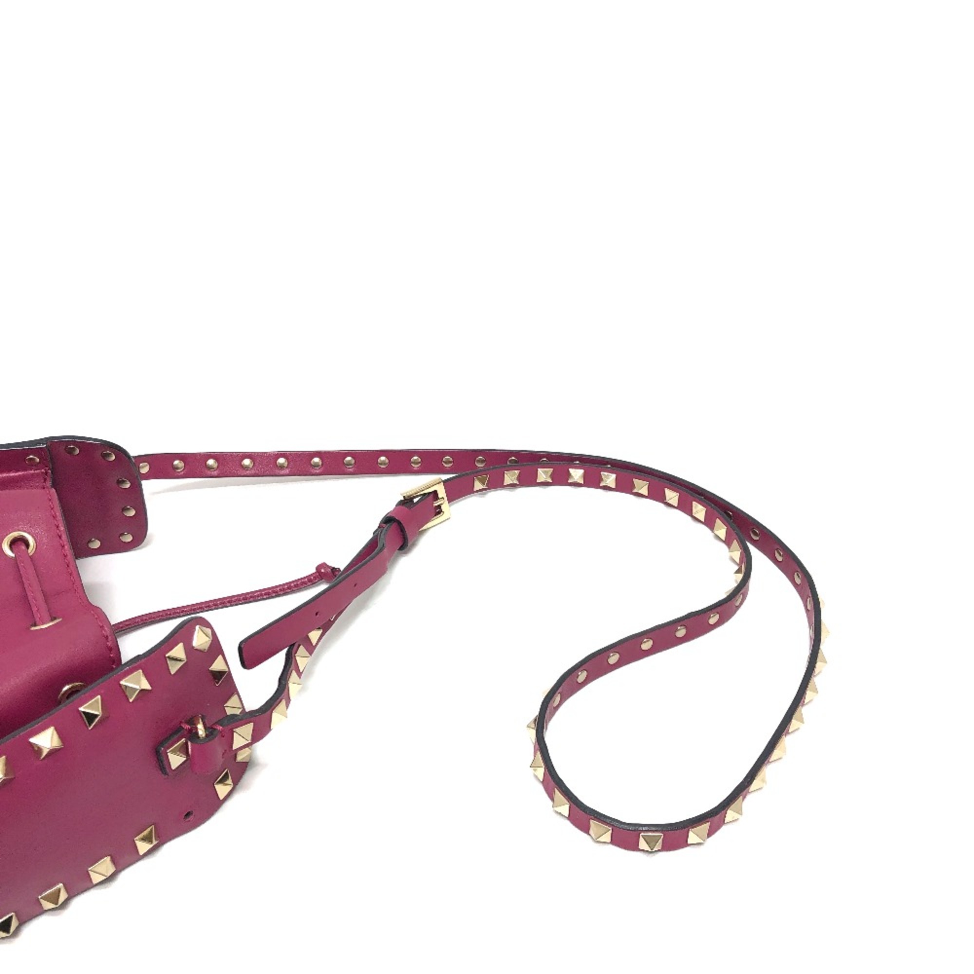 Valentino Drawstring Bag Crossbody Bag Bag Shoulder Bag purple GoldHardware