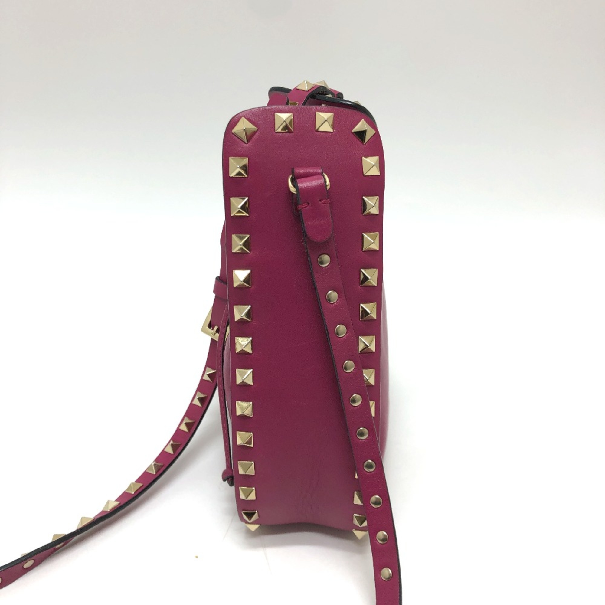 Valentino Drawstring Bag Crossbody Bag Bag Shoulder Bag purple GoldHardware