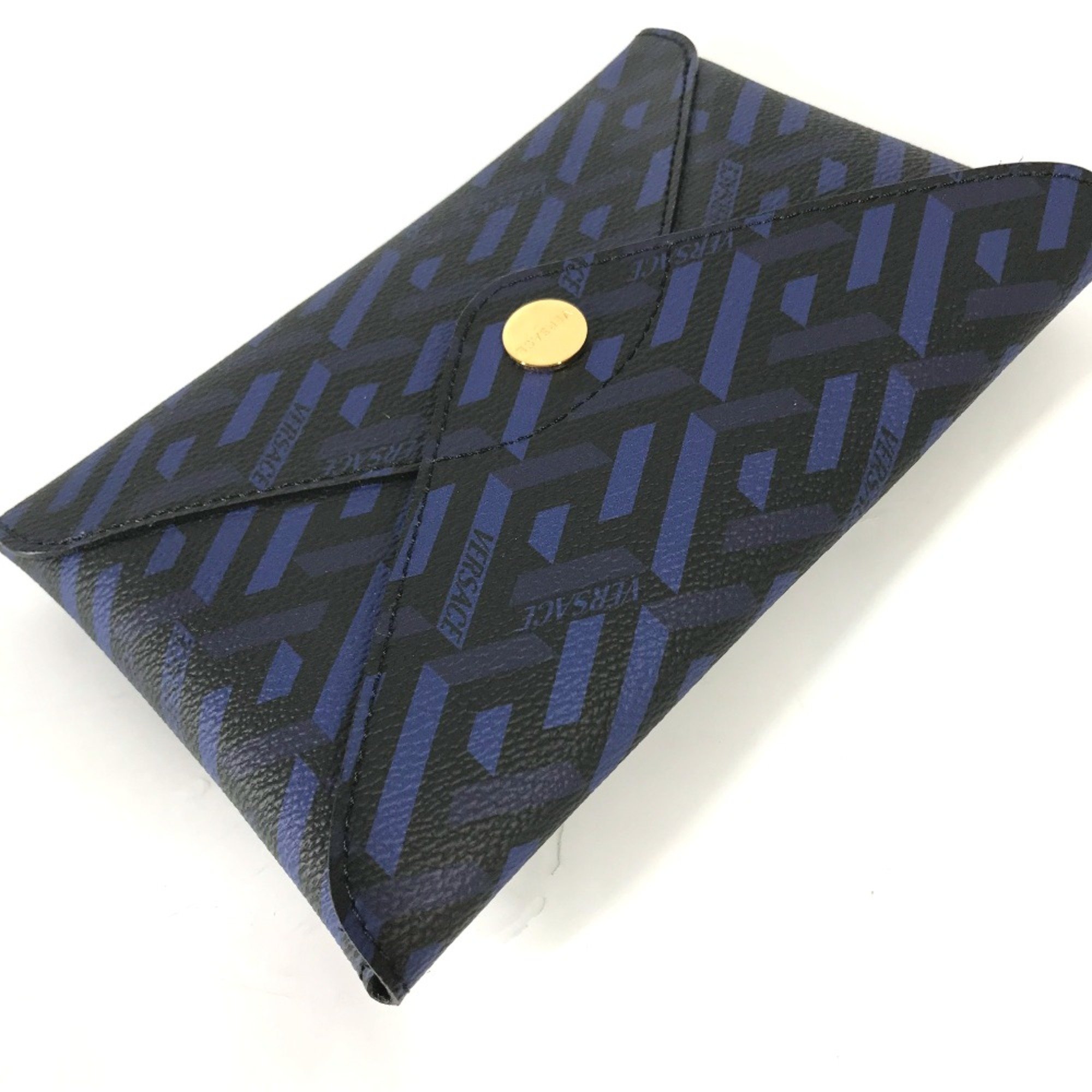 Versace clutch bag bag Pouch blue Black