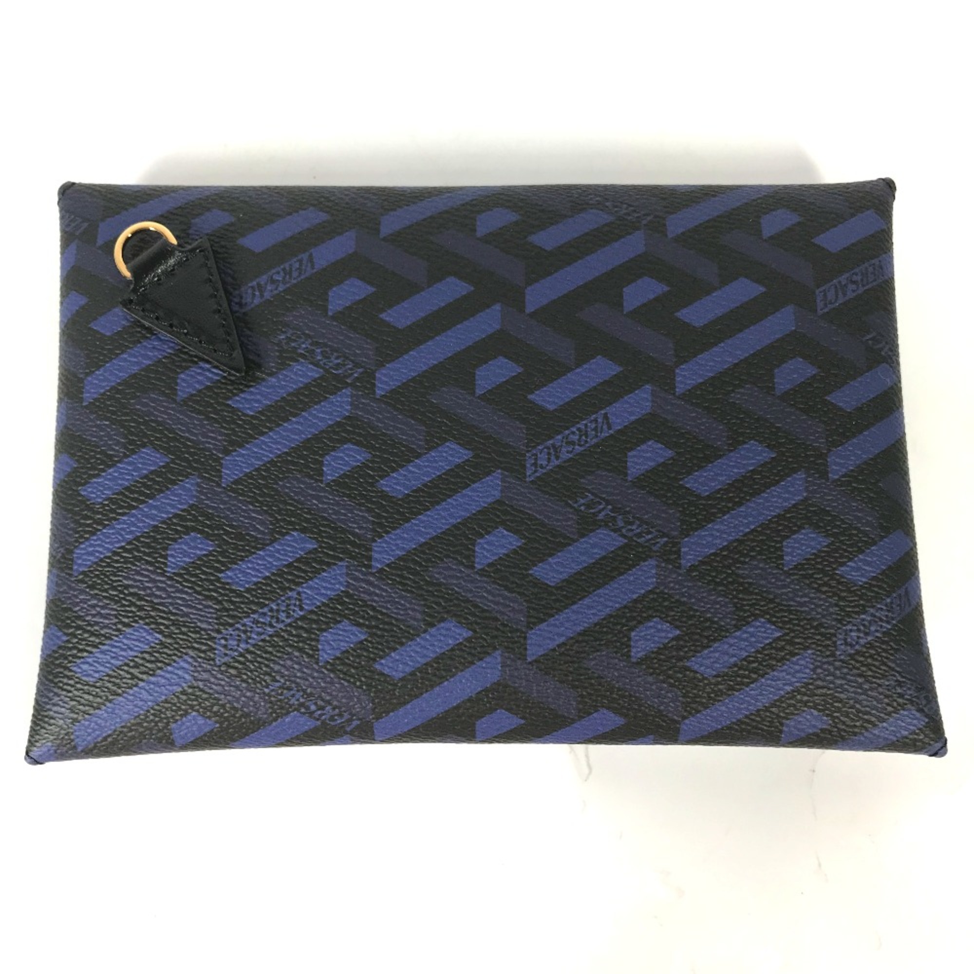 Versace clutch bag bag Pouch blue Black