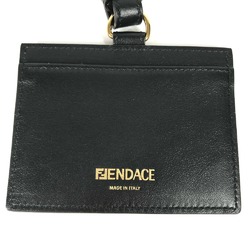 Versace FENDI collaboration ID holder Medusa with neck strap Card Case Black Gold