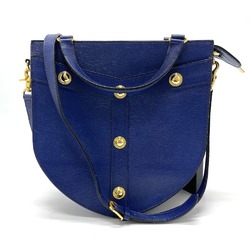 Versace vintage Bag Shoulder Bag Blue x GoldHardware