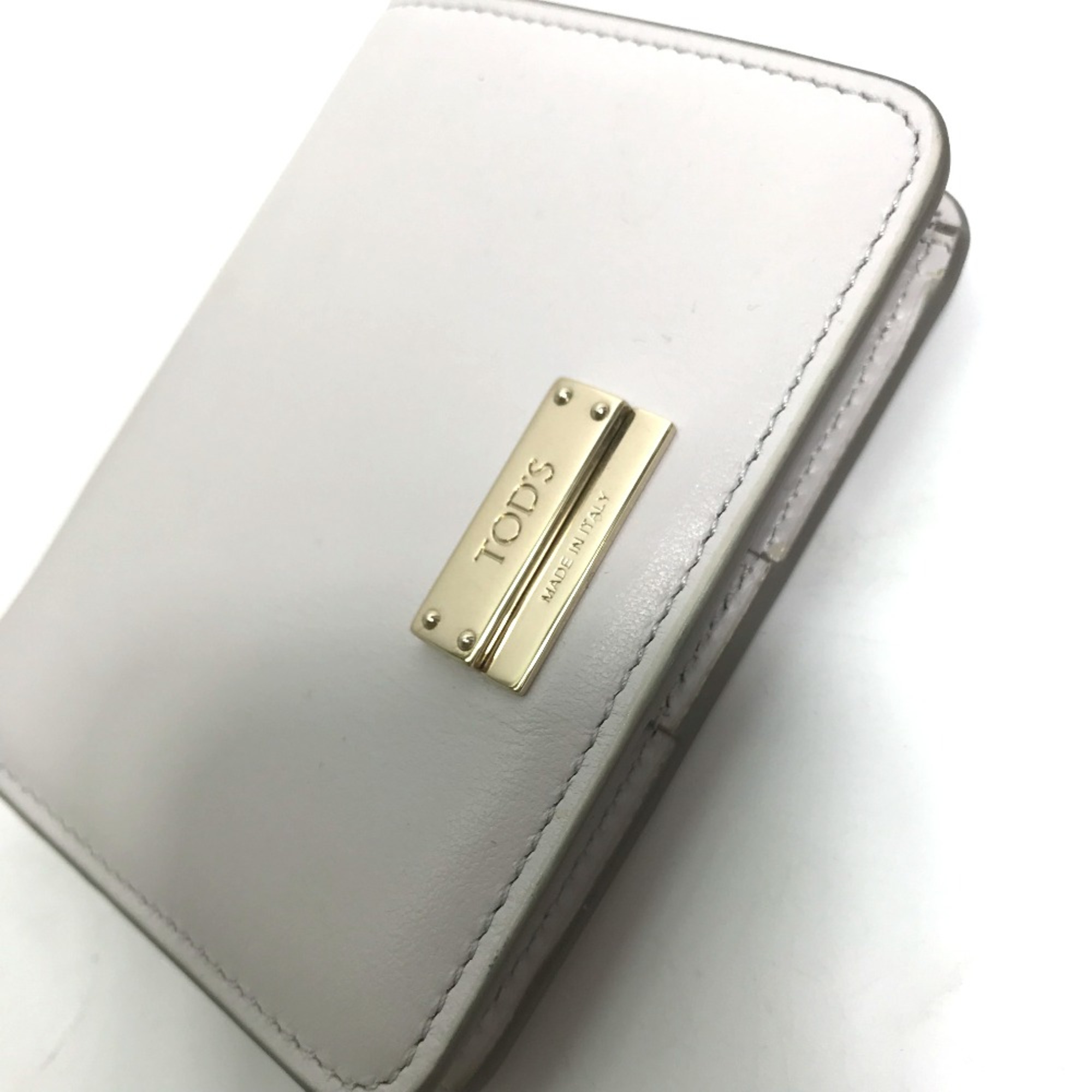 Tods logo Folded wallet Gray Based