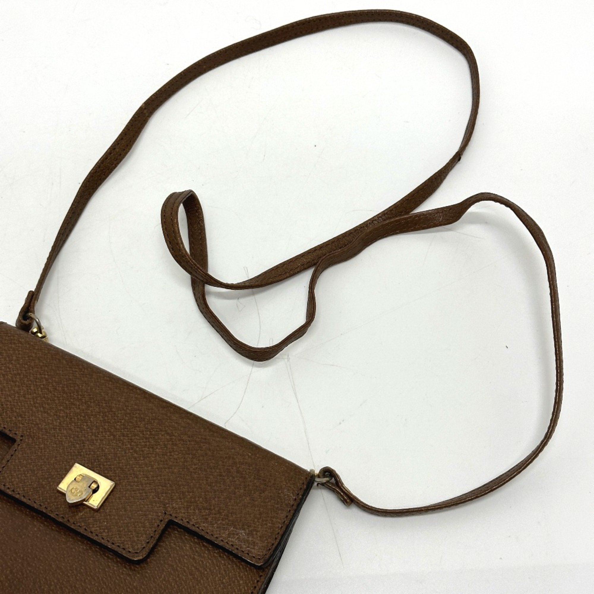 Valentino-Galavani logo vintage Shoulder Bag Brown