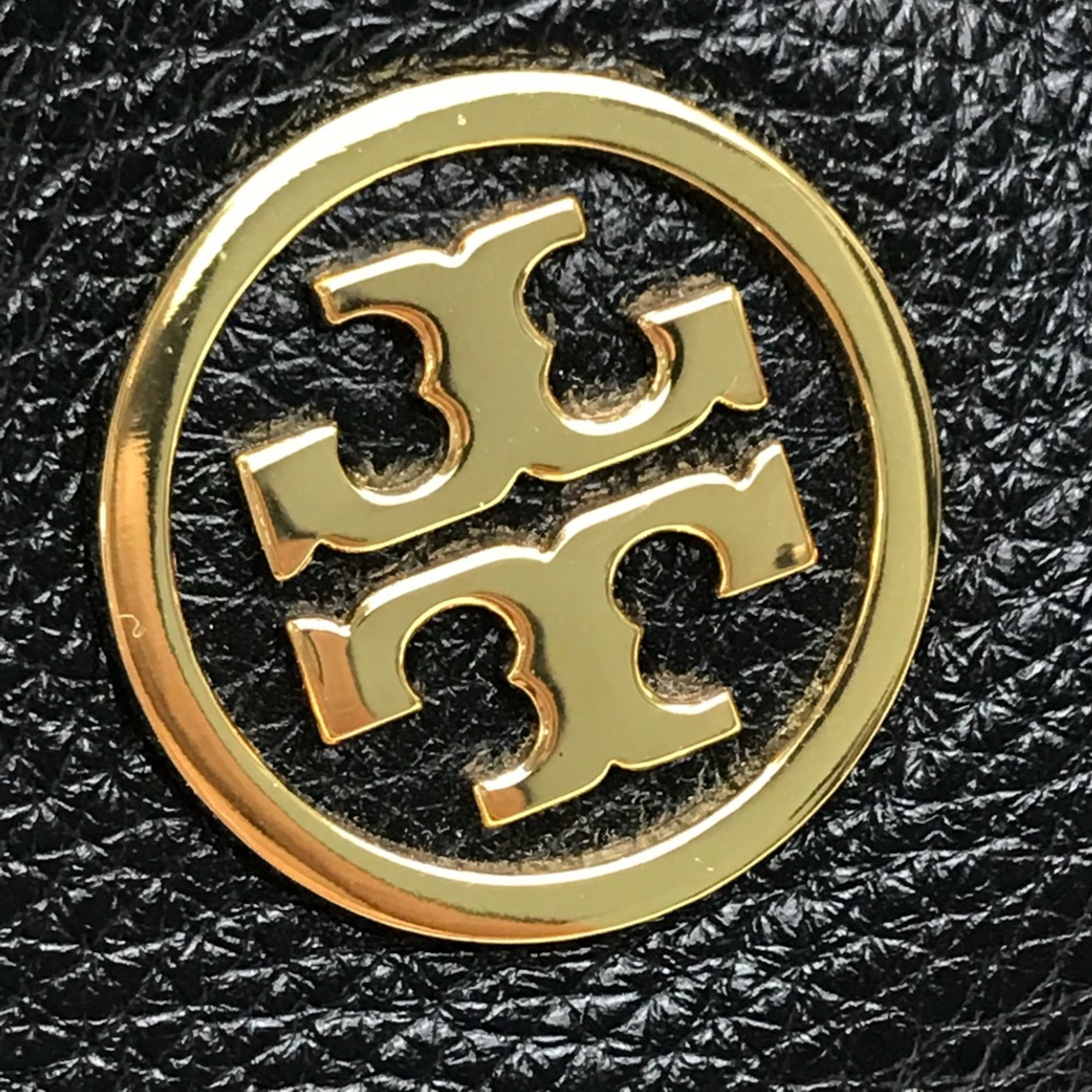 Tory Burch bag with mirror Hand Bag Black/GoldHardware