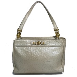 Versace bag embossed Shoulder Bag Beige