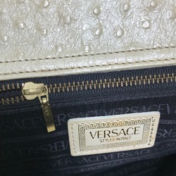 Versace bag embossed Shoulder Bag Beige