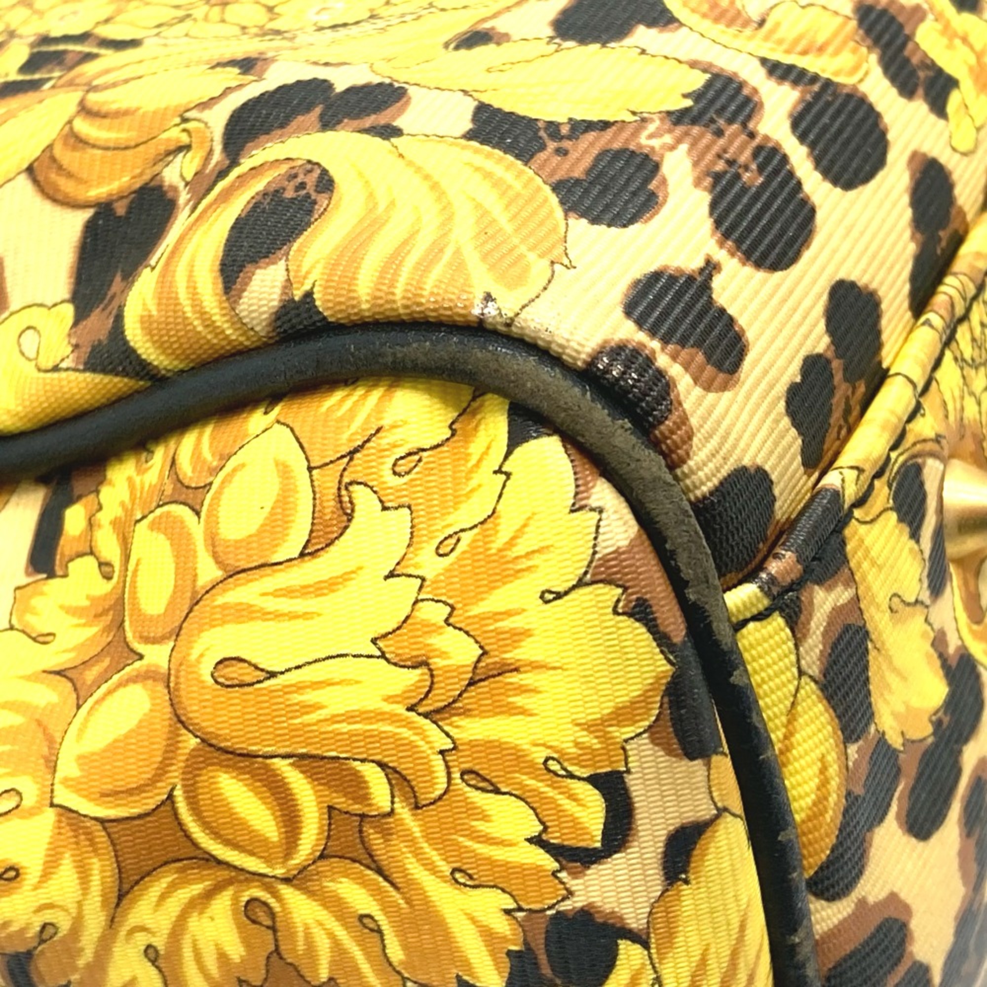 Versace Old Versace bag shawl Tote Bag Yellow Based x Black