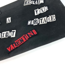 Valentino Bag pouch L-shaped zipper Clutch bag Black Multicolore