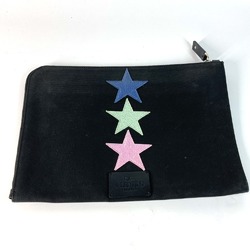 Valentino Bag pouch L-shaped zipper Clutch bag Black Multicolore