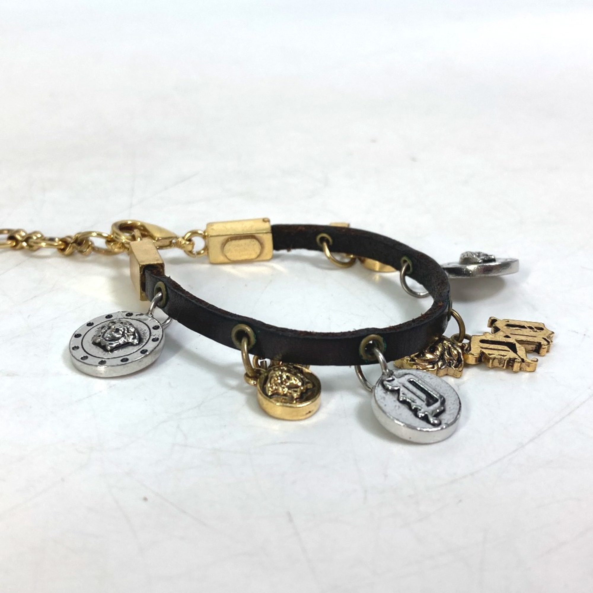 Versace Accessories Bracelet Black Gold