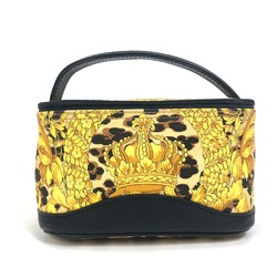 Versace Overall handle Bag Hand Bag Vanity bag yellow