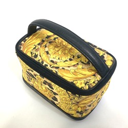 Versace Overall handle Bag Hand Bag Vanity bag yellow