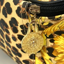 Versace Overall handle Bag Hand Bag Vanity bag yellow