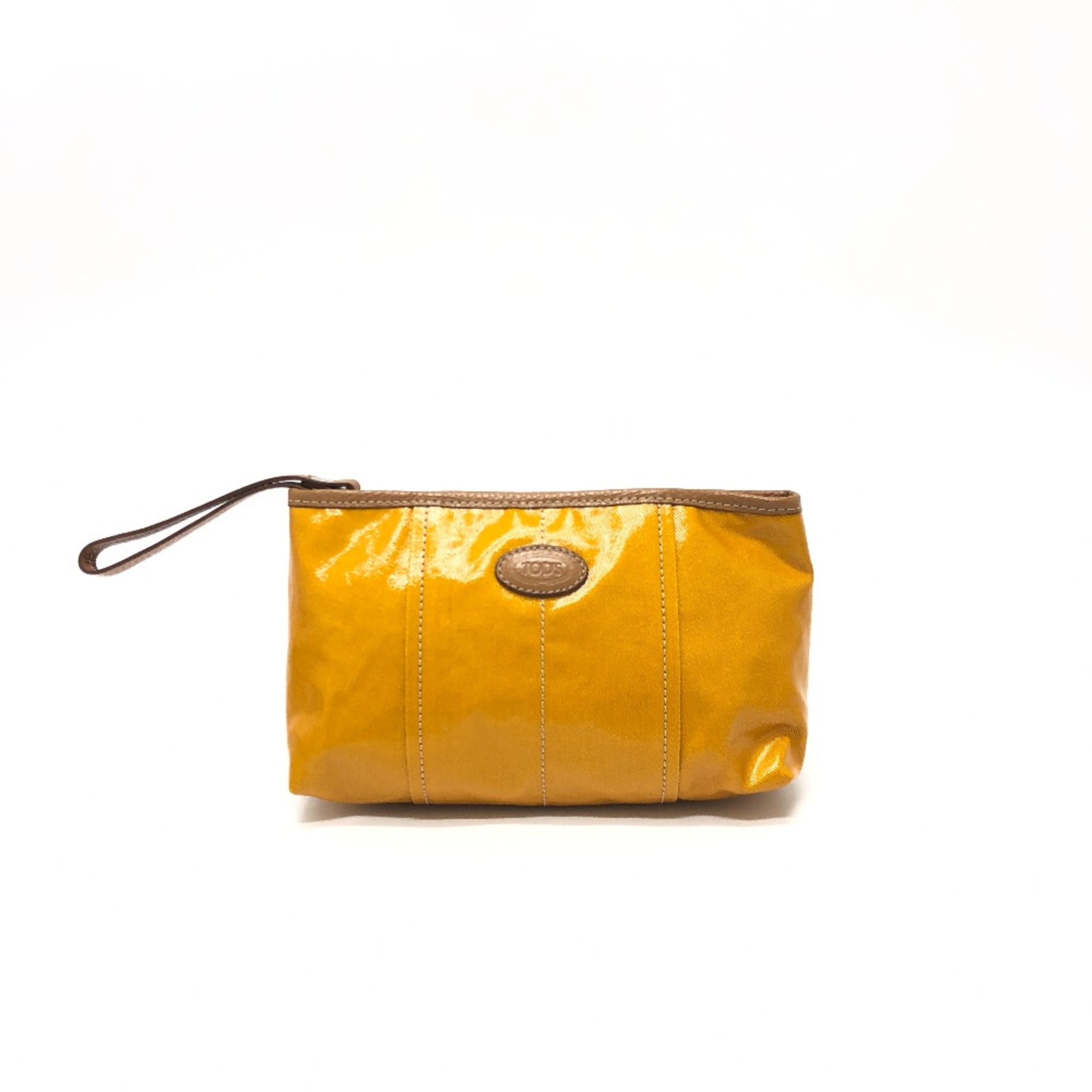 Tods logo Pouch Pouch yellow SilverHardware