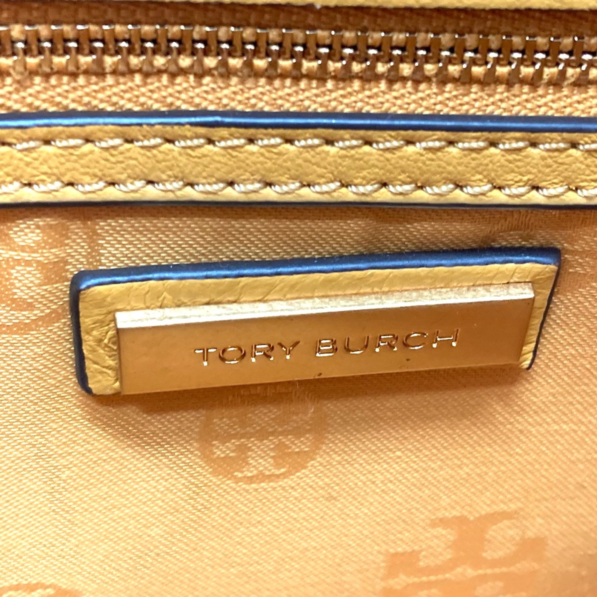 Tory Burch logo Bag Chain Pochette Shoulder Bag yellow