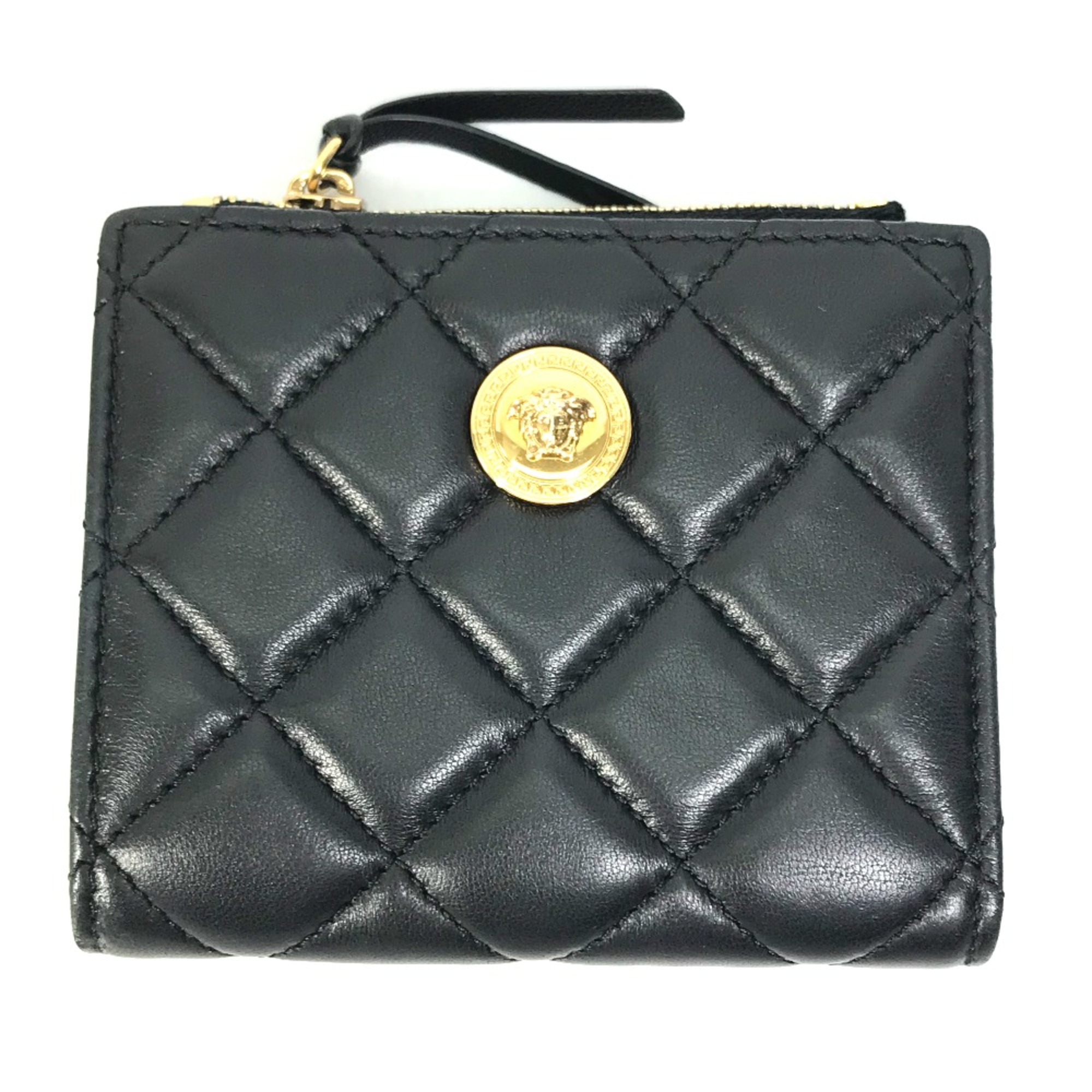 Versace Compact wallet Folded wallet Black