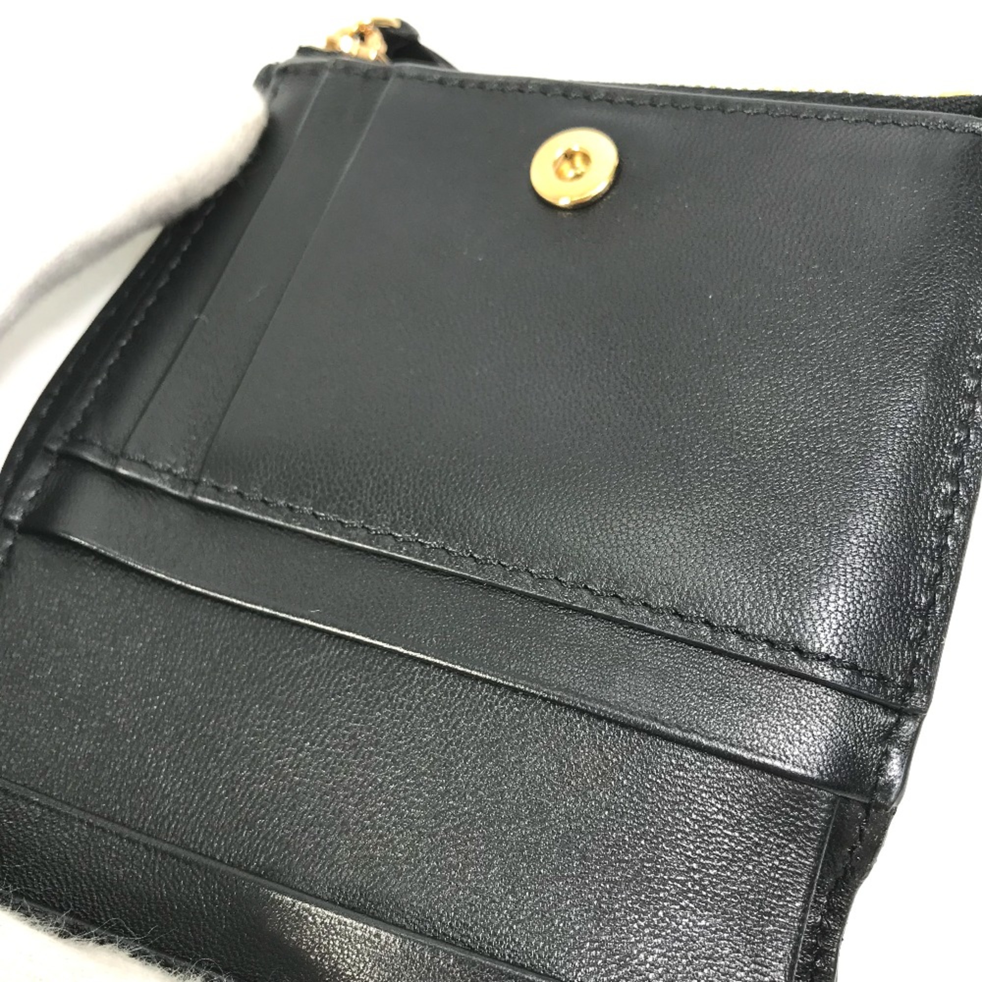 Versace Compact wallet Folded wallet Black