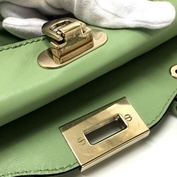 Valentino-Galavani Rock studs 2WAY bag bag Shoulder Bag Green GoldHardware