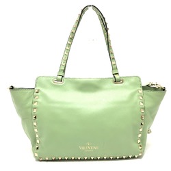 Valentino-Galavani Rock studs 2WAY bag bag Shoulder Bag Green GoldHardware