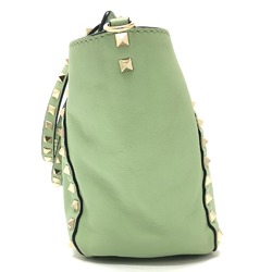 Valentino-Galavani Rock studs 2WAY bag bag Shoulder Bag Green GoldHardware