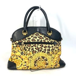 Versace Tote Bag Shoulder Bag vintage Hand Bag yellow Black