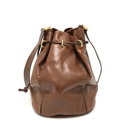 Valentino Drawstring bag Shoulder Bag Brown GoldHardware