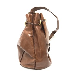 Valentino Drawstring bag Shoulder Bag Brown GoldHardware