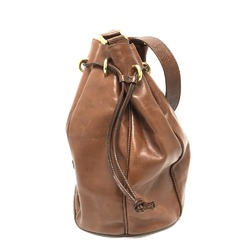 Valentino Drawstring bag Shoulder Bag Brown GoldHardware