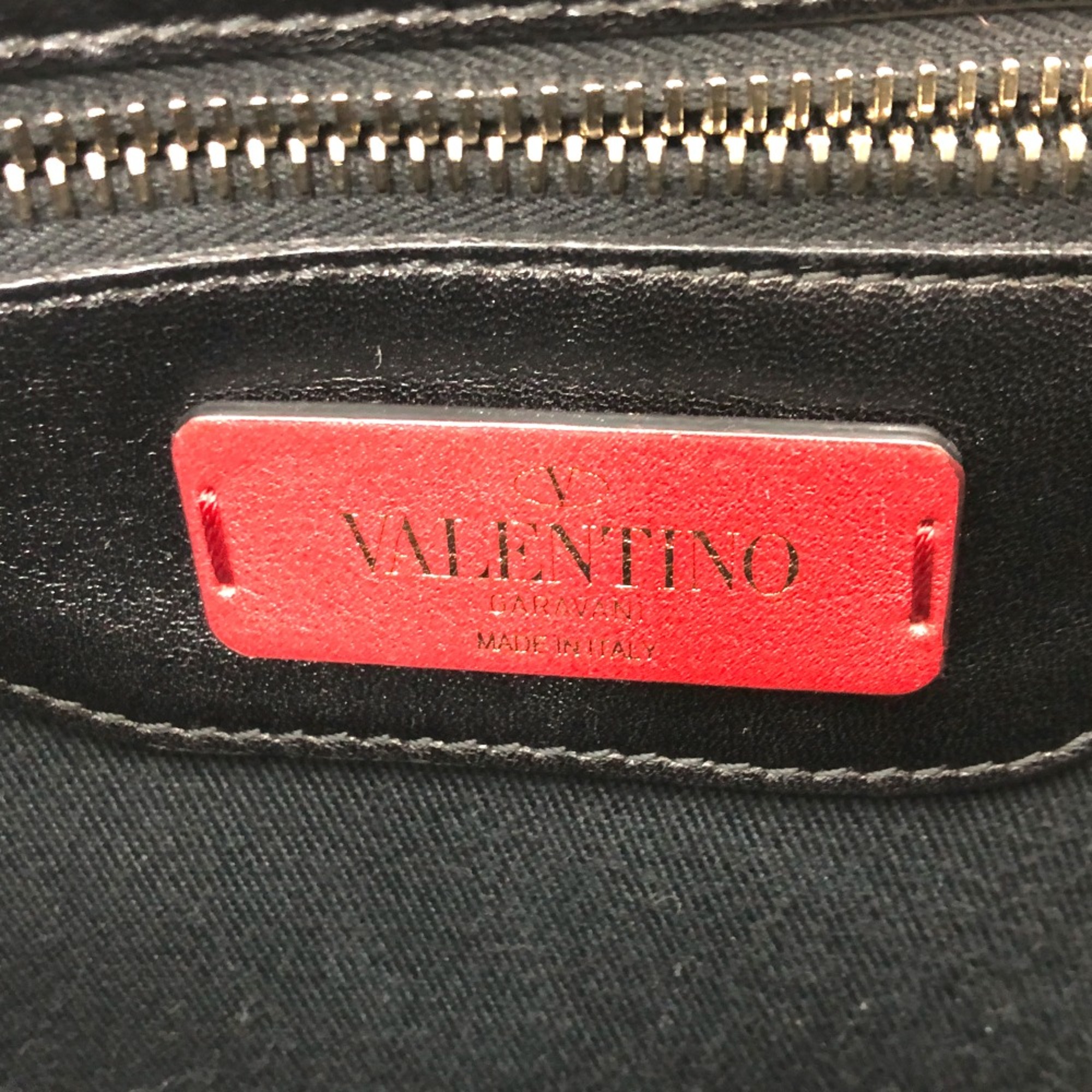 Valentino-Galavani BL-PB55NAP0 Rock studs 2WAY Shoulder Bag Black GoldHardware