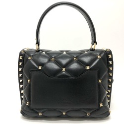 Valentino-Galavani BL-PB55NAP0 Rock studs 2WAY Shoulder Bag Black GoldHardware