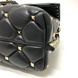 Valentino-Galavani BL-PB55NAP0 Rock studs 2WAY Shoulder Bag Black GoldHardware