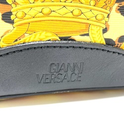 Versace Leopard Bag Hand Bag Vanity bag Yellow x Black