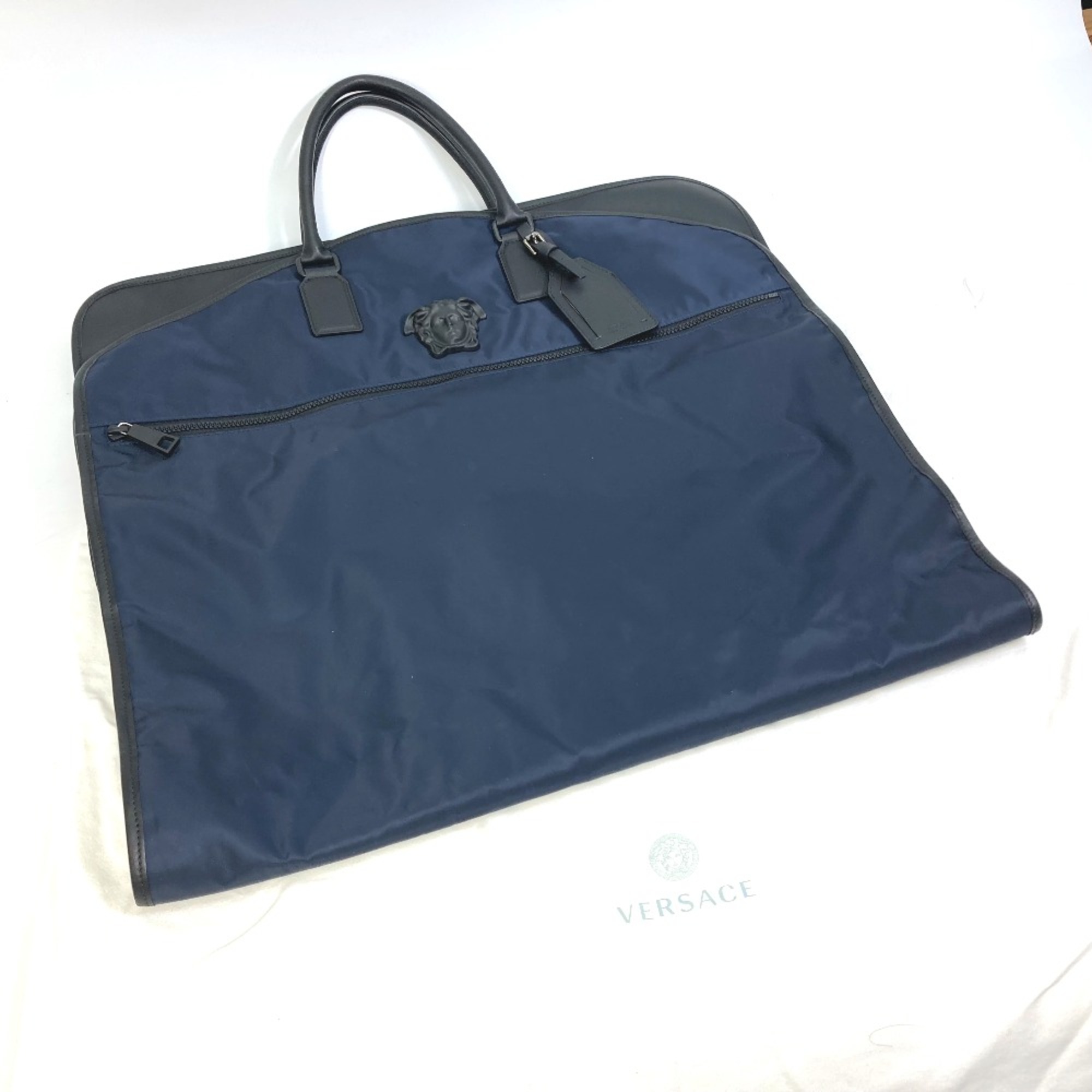 Versace Hand Bag bag garment case Garment bag Navy Black