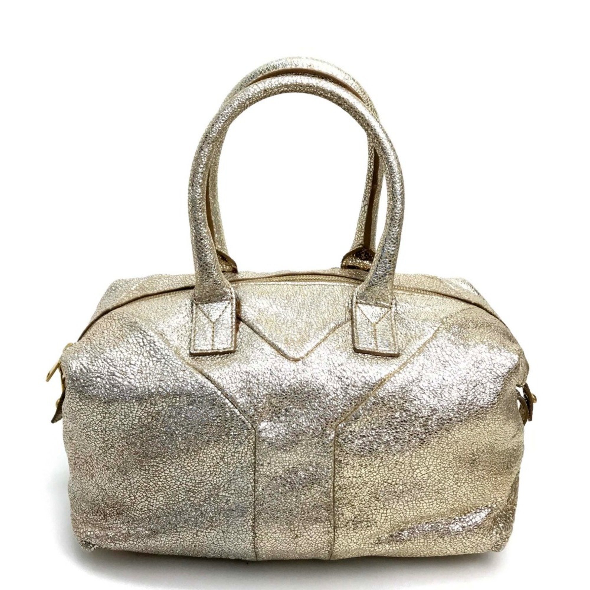 Yves Saint Laurent EASY bag mini boston Hand Bag Gold