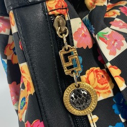 Versace Floral chain bag Drawstring crossbody Shoulder Bag Multicolore Black