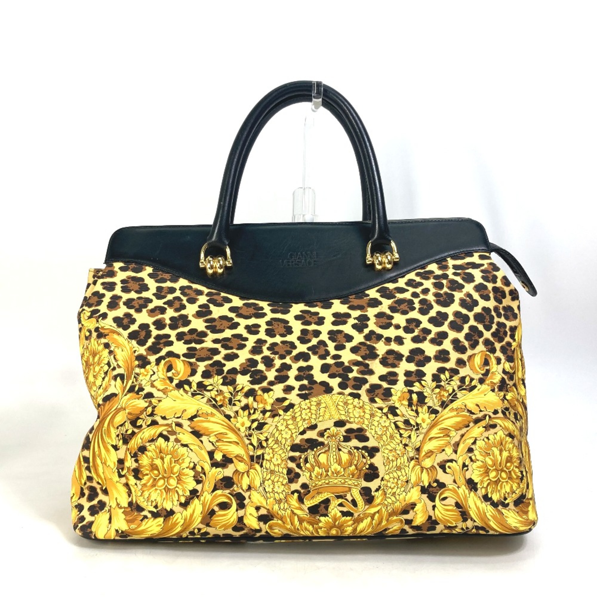 Versace vintage Shoulder bag Tote Bag Shoulder Bag yellow Black