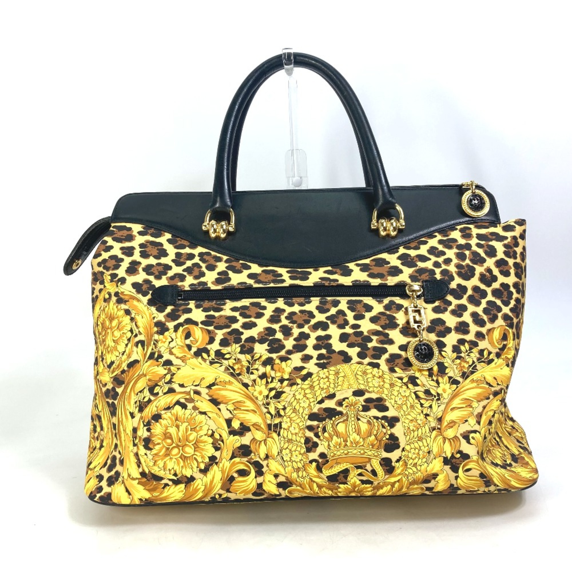 Versace vintage Shoulder bag Tote Bag Shoulder Bag yellow Black